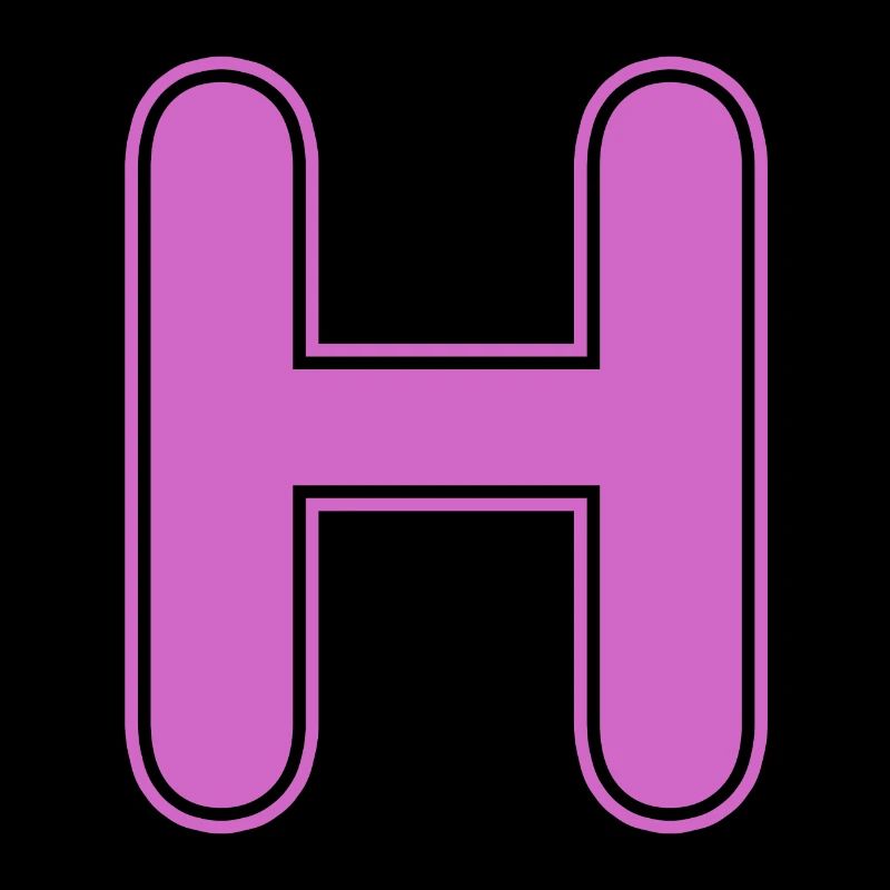 H Buchstabe Alphabet Name Buchstabieren Geschenk