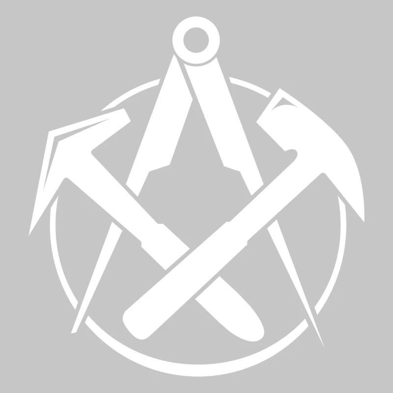 Roofing Logo - White