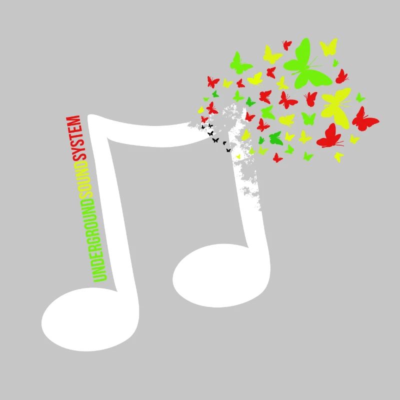 Farbige Schmetterlingsnote