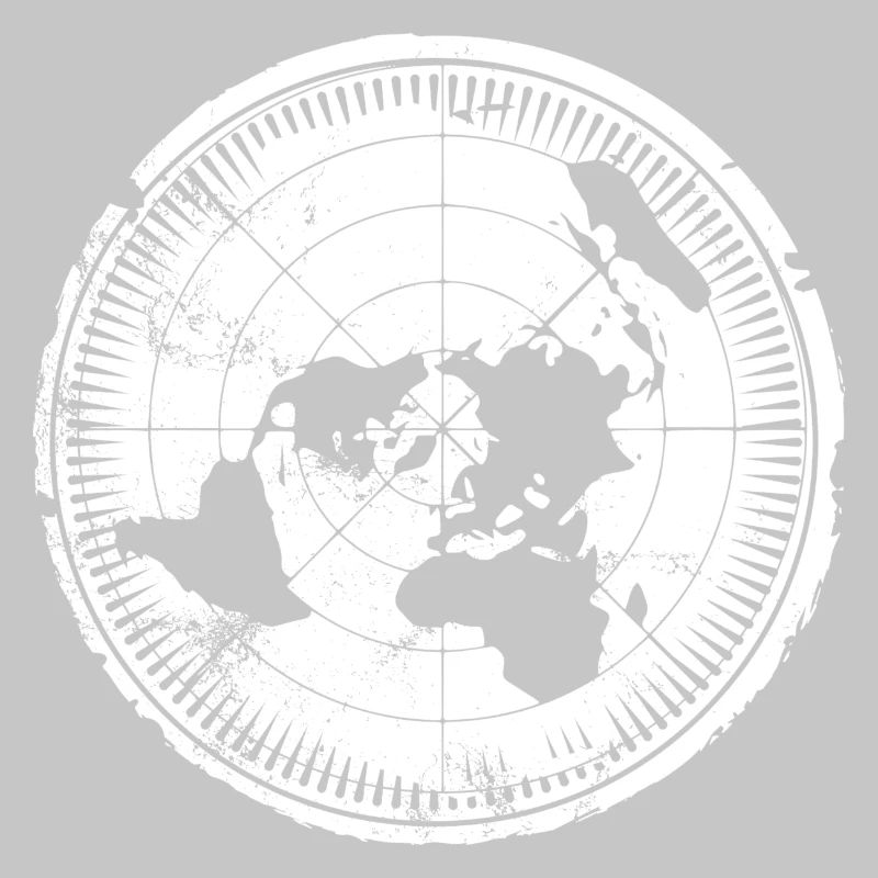 Flat Earth Map - Carte de la Terre plate