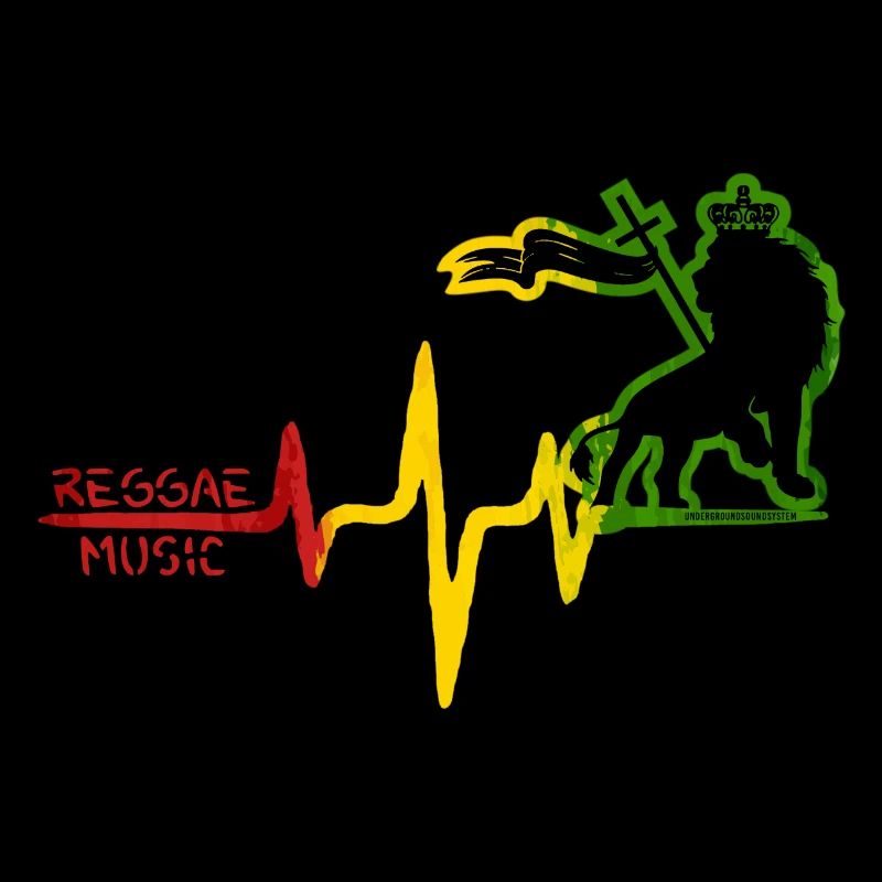 Reggae Lion Rhythm Icon