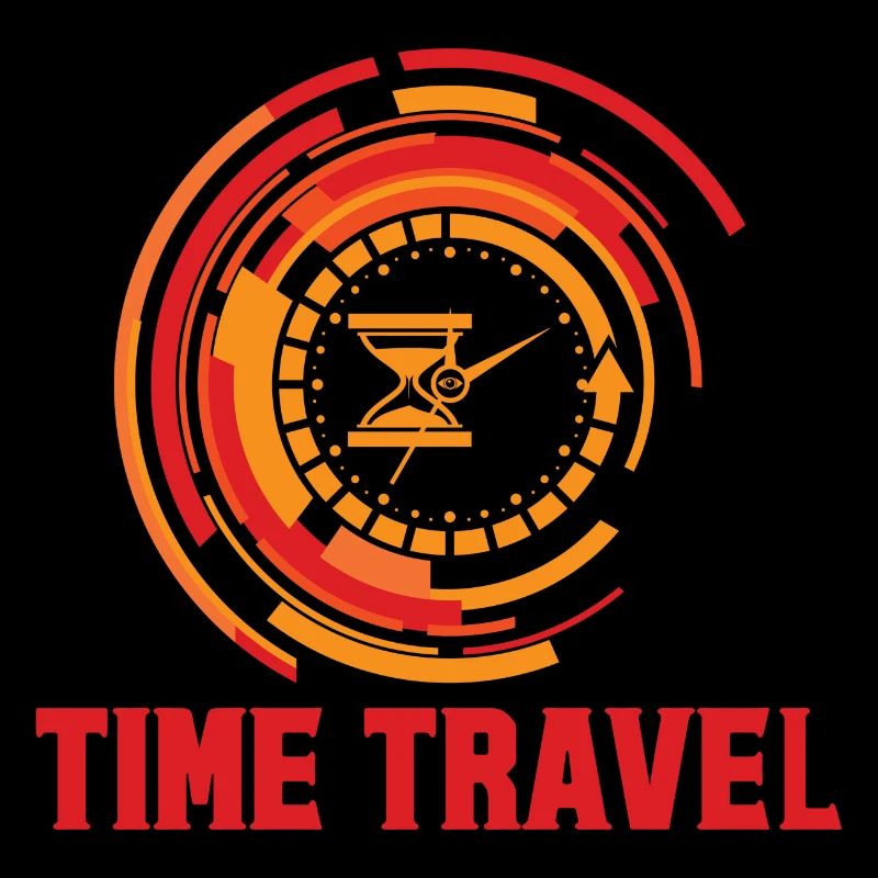 Time travel time machine future Futuristic city