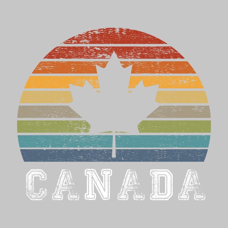 Conception / cadeau de feuille d'érable vintage du Canada