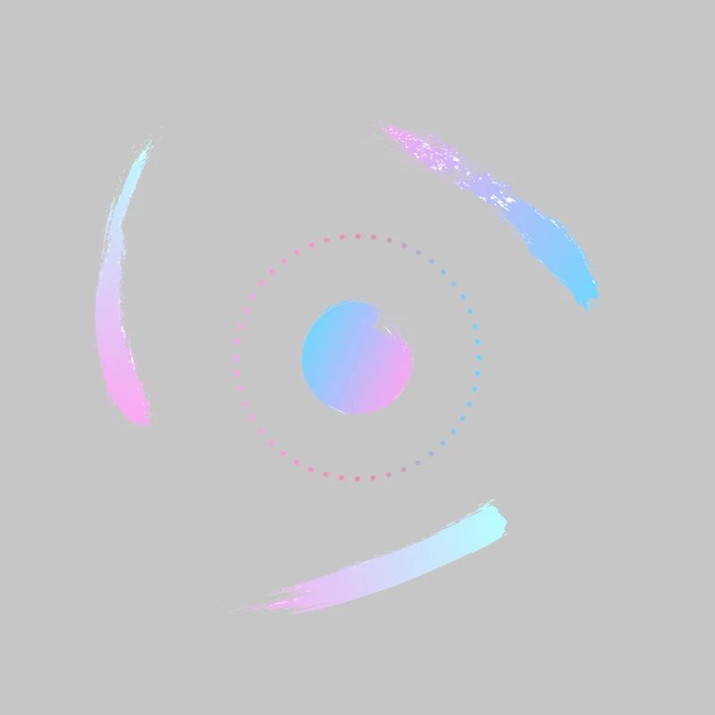 Electrons orbiting the atom