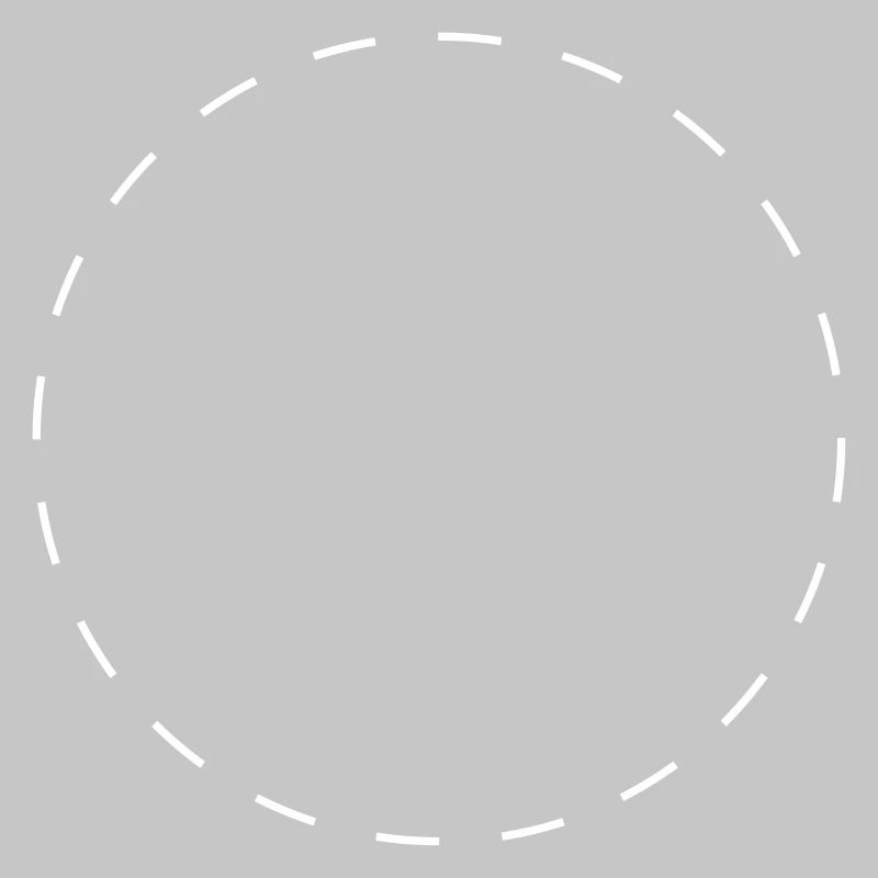 Circle dashed white | Vectorgraphic