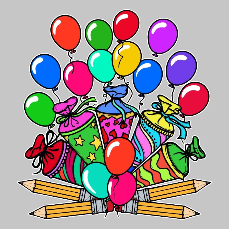 Ouverture de l’école ballon crayon sac d’école start
