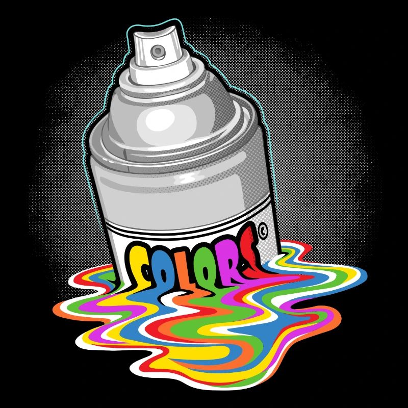 Spray paint melting
