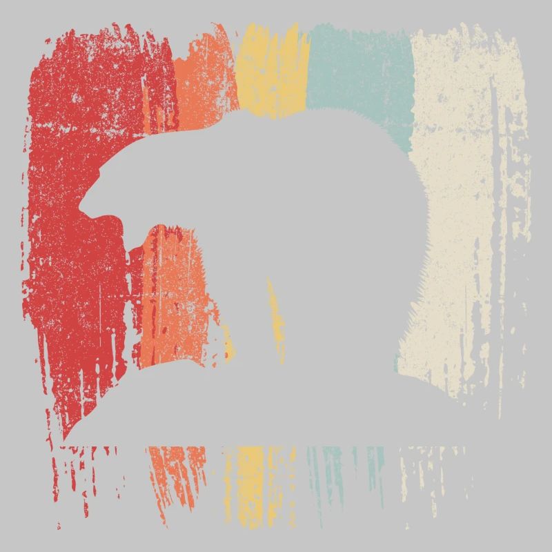 Bear Rainbow Silhouette