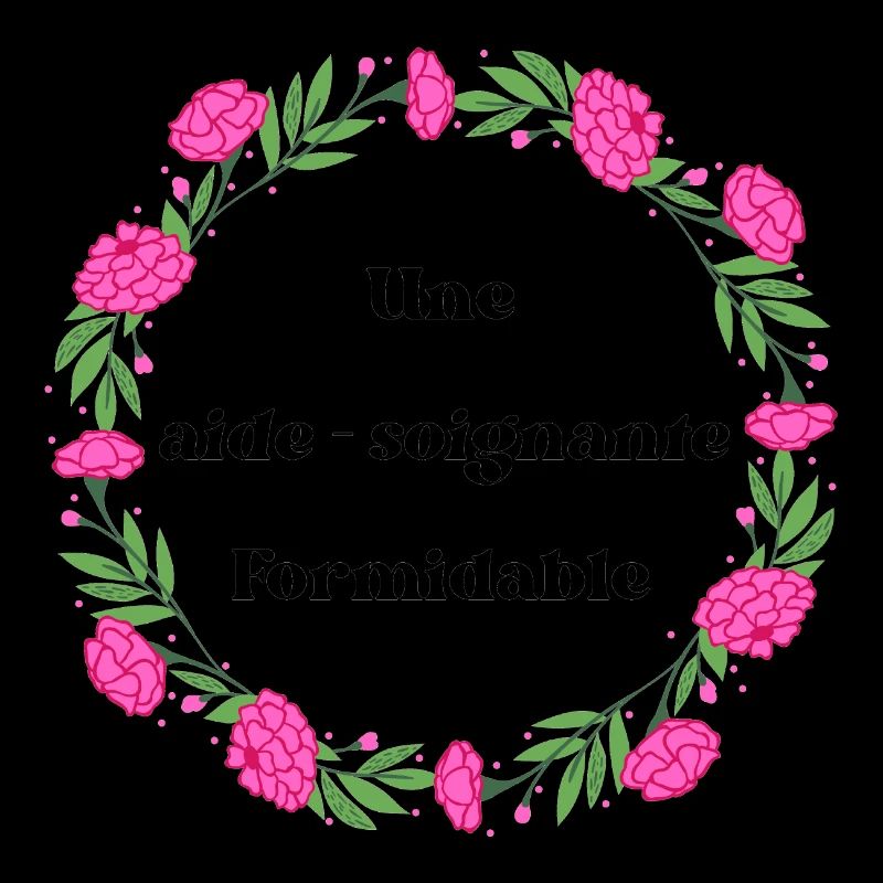 Une aide soignante formidable - couronne de fleurs