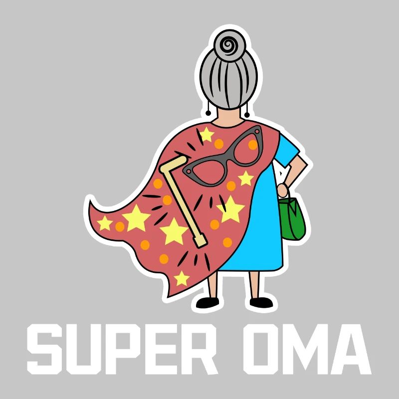 Superoma Brille Großmama Oma Statement Großmutter