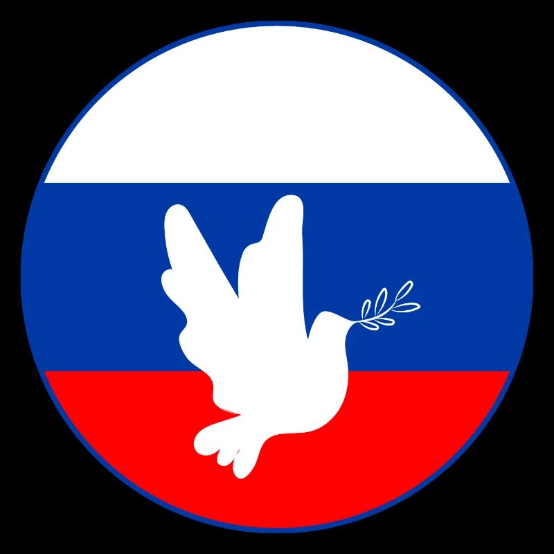 Russland Fahne Taube