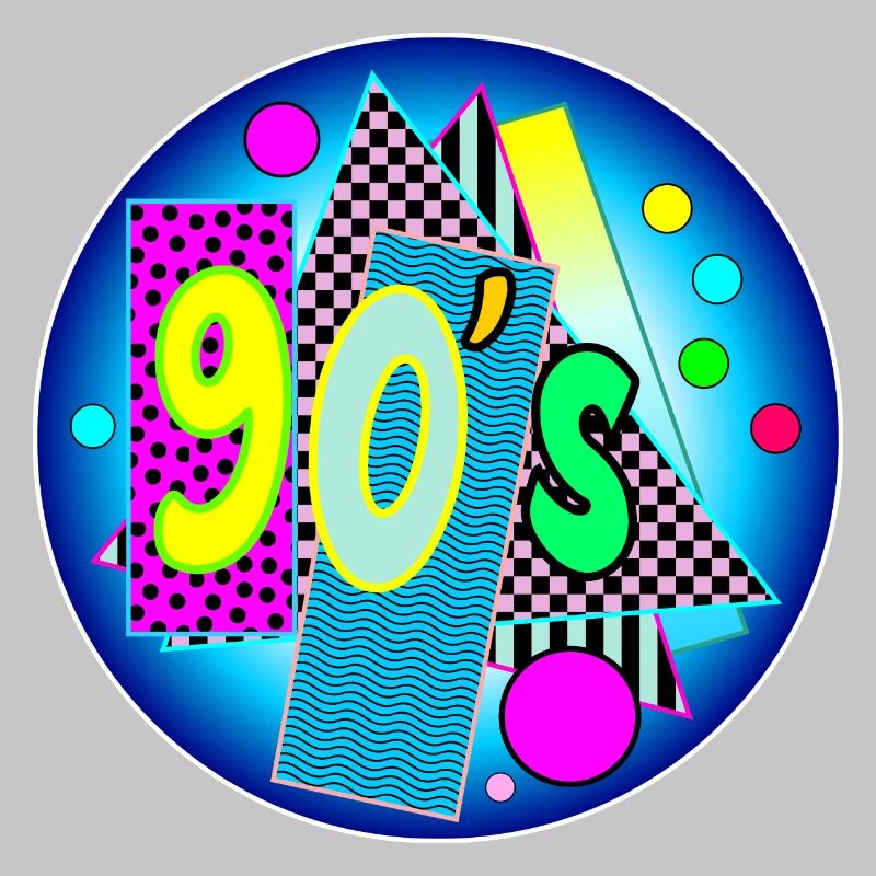 90's Years - Decade Nineties - 90s - 90