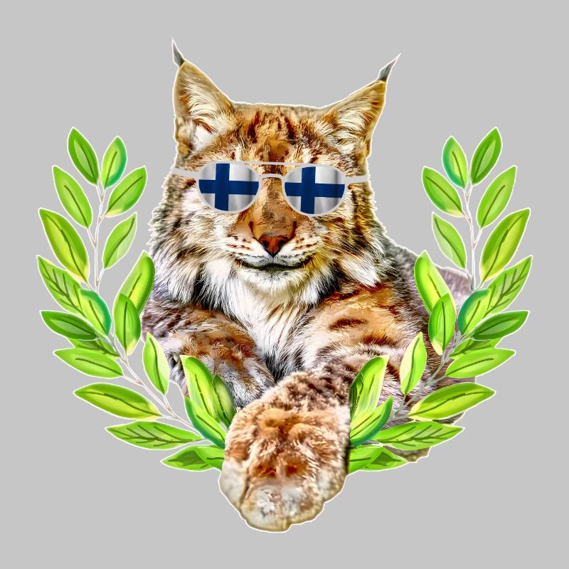Finnland Luchs lächelnd cool