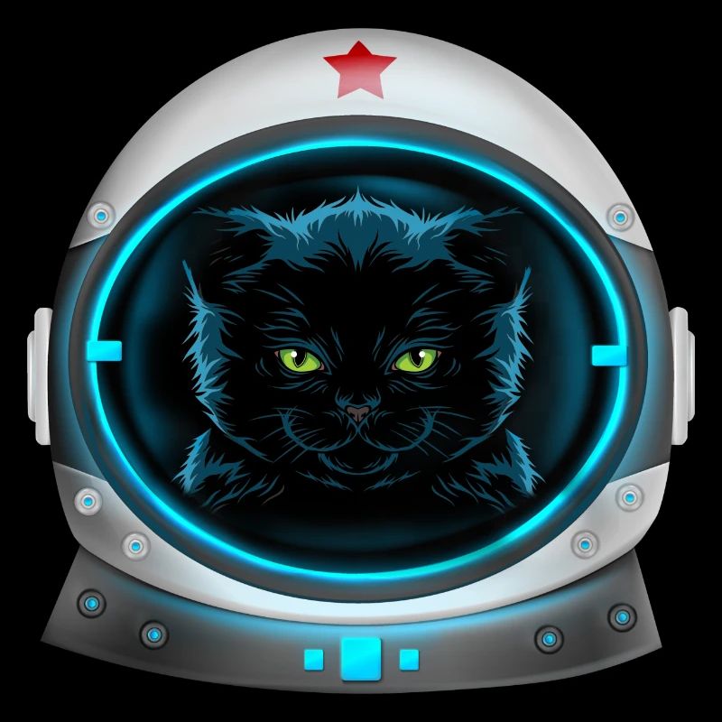 angry space cat astronaut