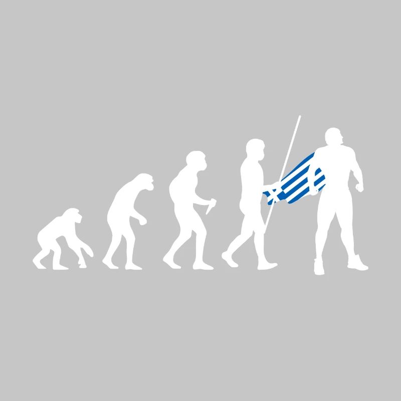 Évolution grecque Super-héros Drapeau grec