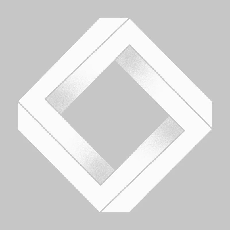Losange impossible blanc