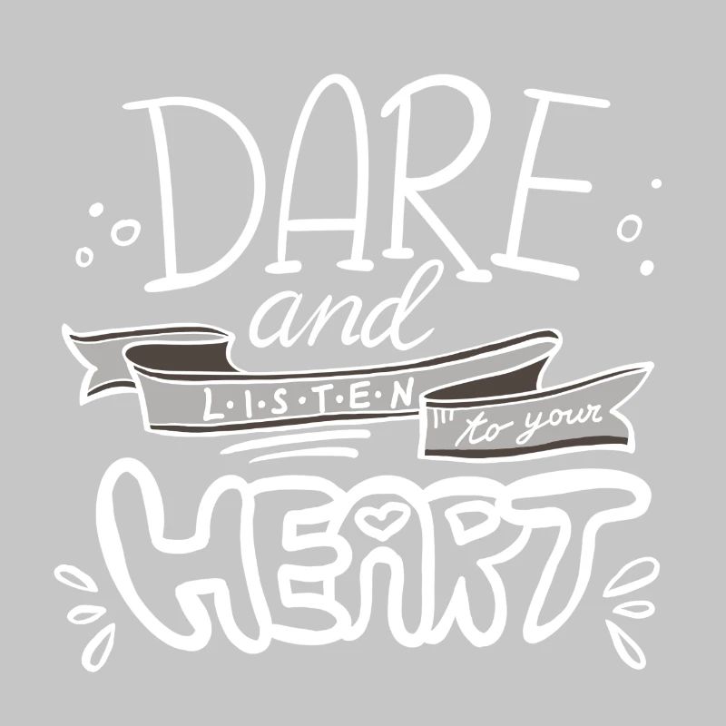 Message de motivation à la main