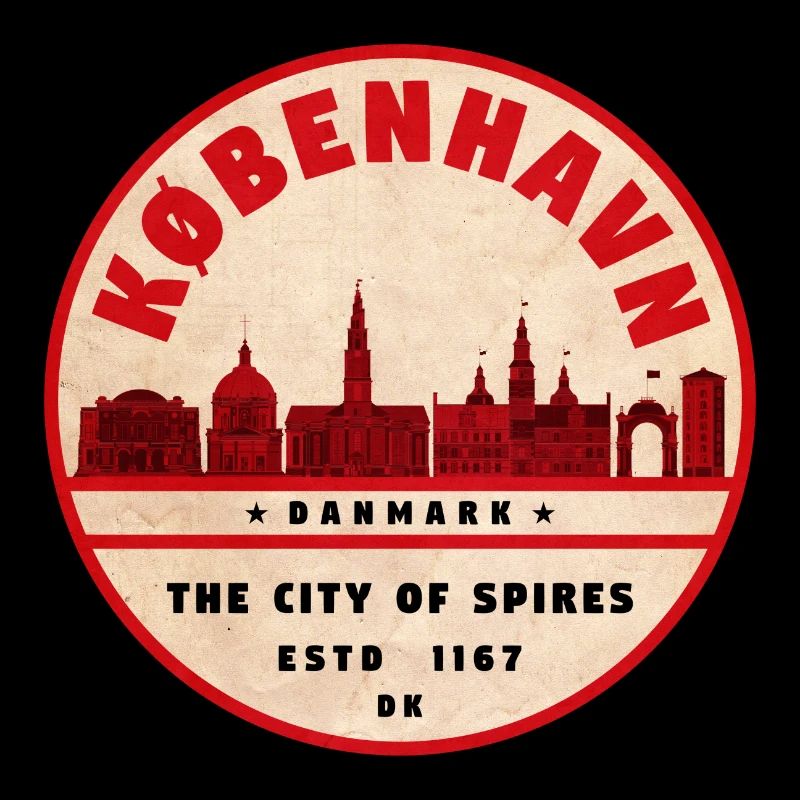 København Retro City Silhouette