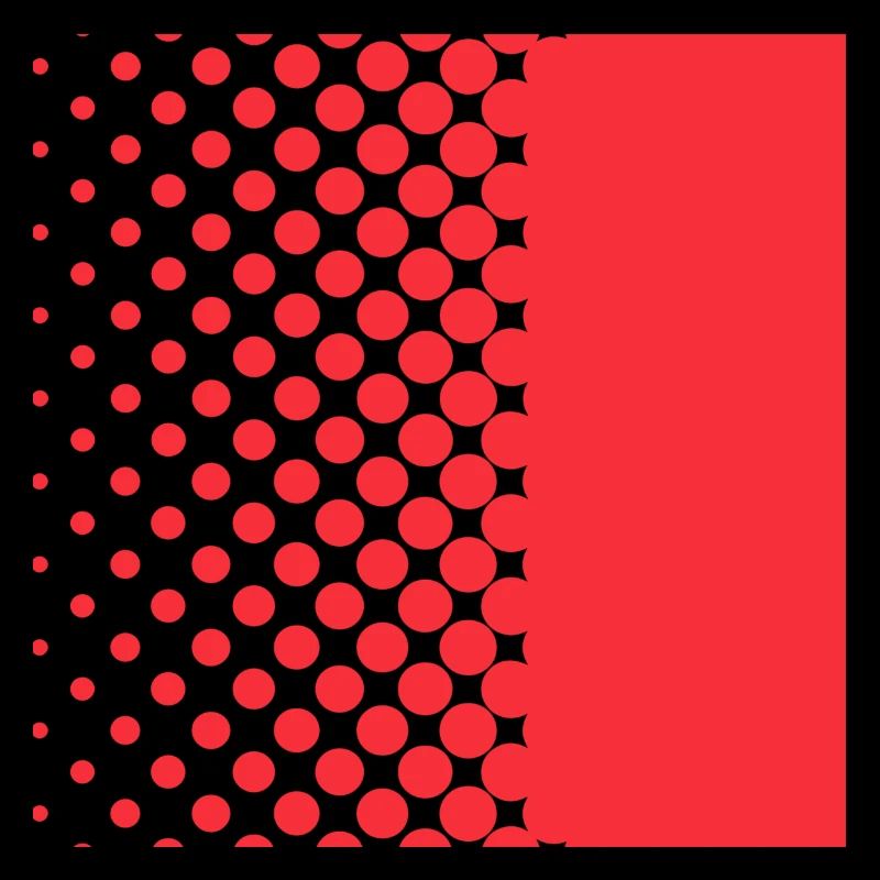 Halftone Gradient Rotes Panel