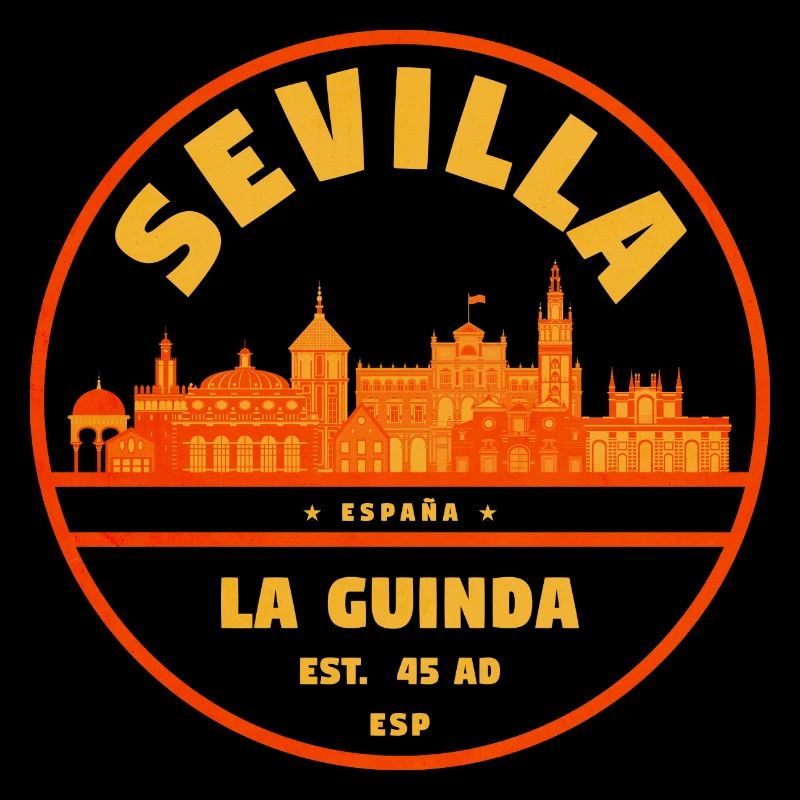 Sevilla Skyline Emblem