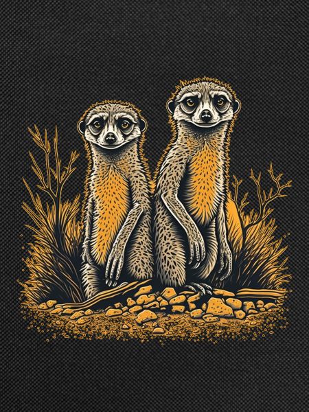 Two meerkats