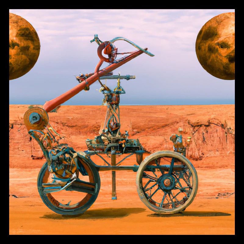 Mars Wagen im Steampunk-Stil