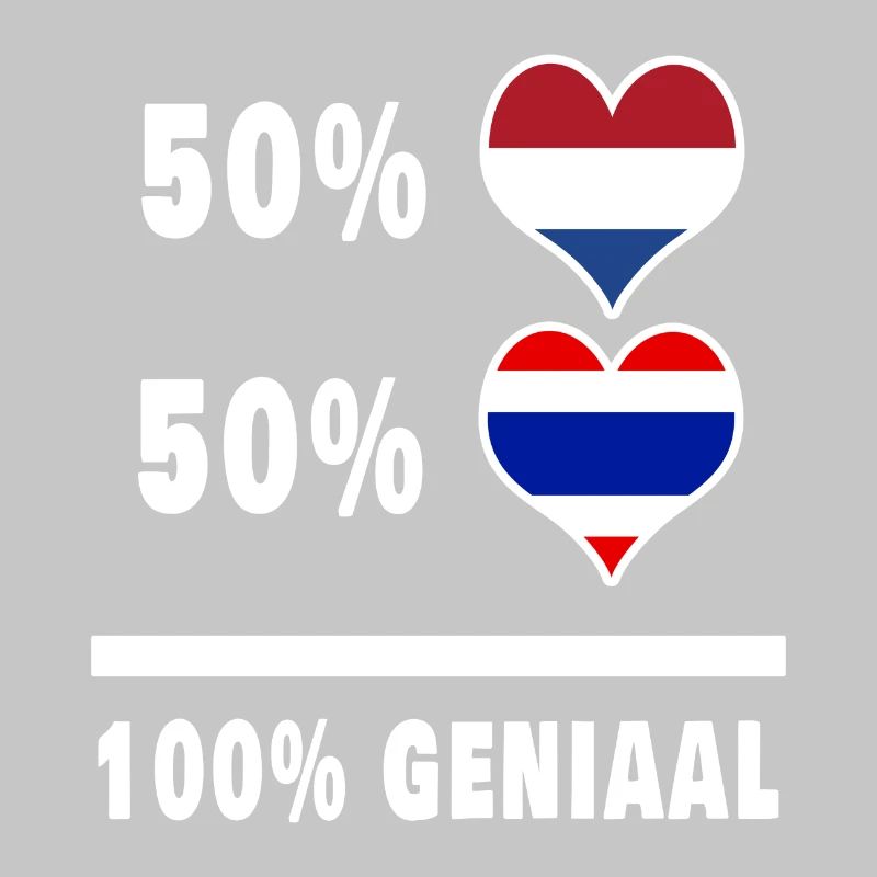 Thaïlande et Pays-Bas 100% Genius flag