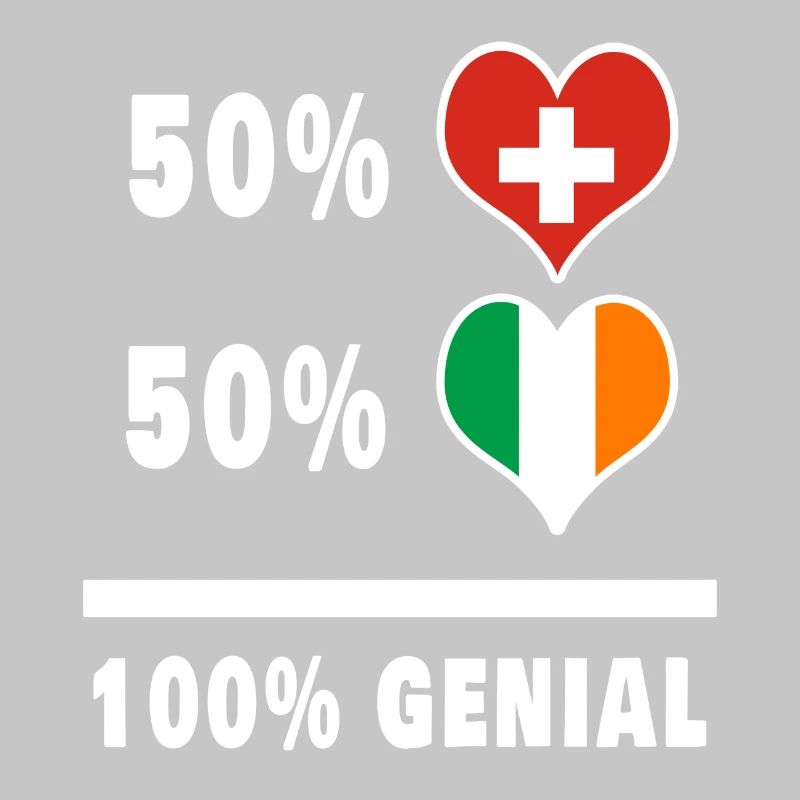 Irlande et Suisse 100% Awesome Flag
