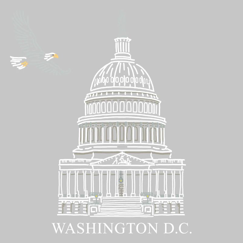 Washington D.C., Structure du Capitole, Pygargue à tête blanche