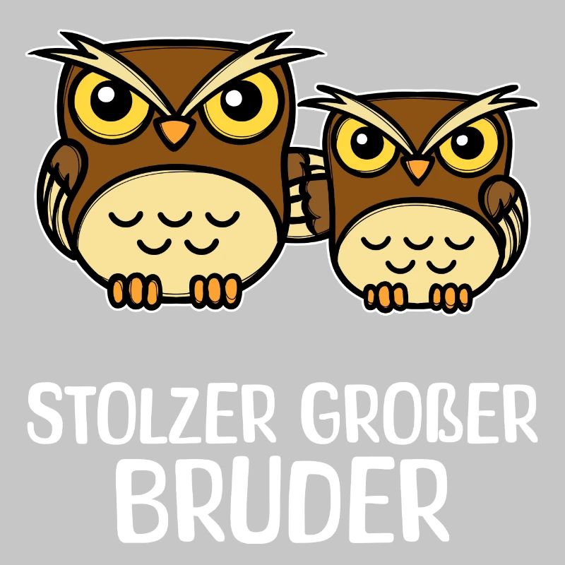 Bruderherz Eule Stolzer Großer Bruder Statement
