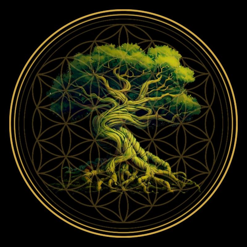 World Tree Yggdrasil World Ash Logo
