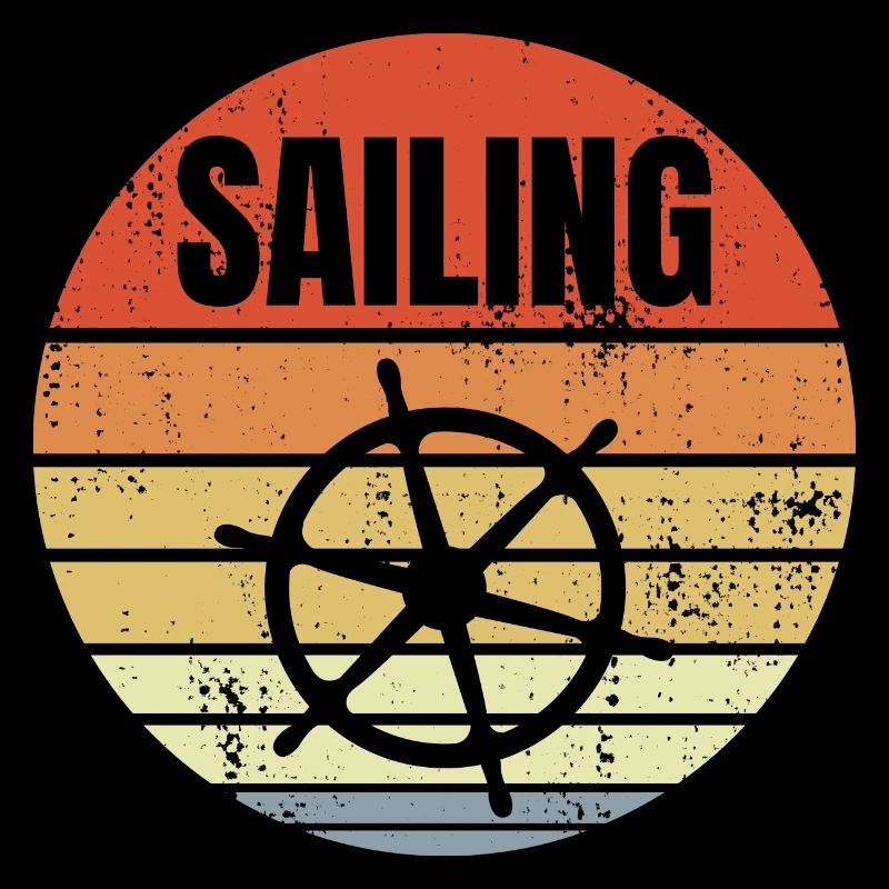 Steering wheel sailing ship