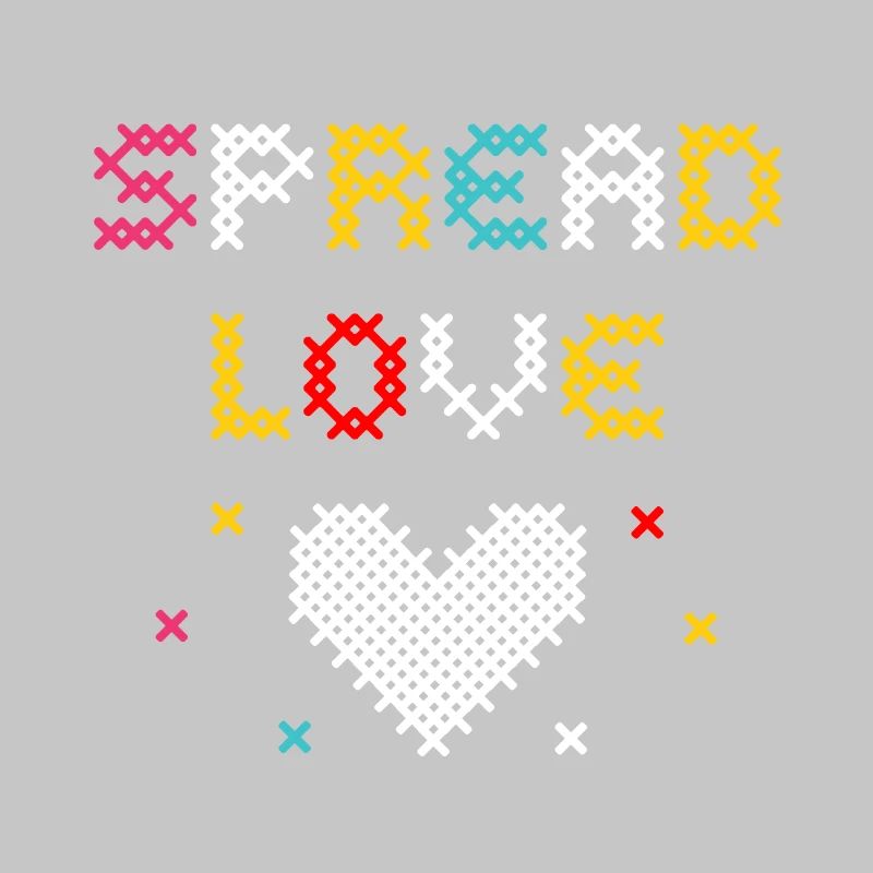 Love Pixel Heart Creative Design