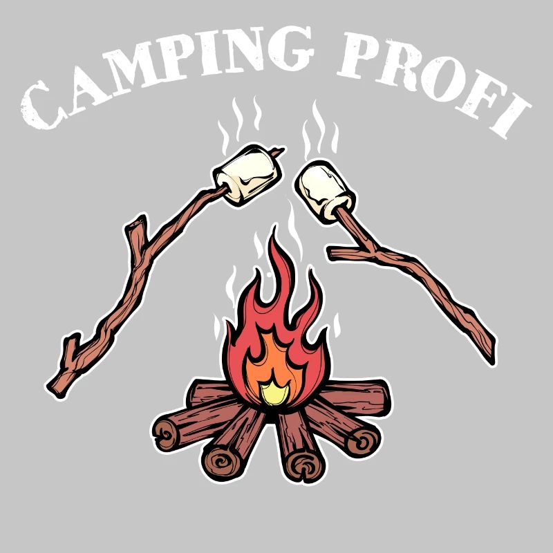 Déclaration de feu de camp de camping Randonneur de camping