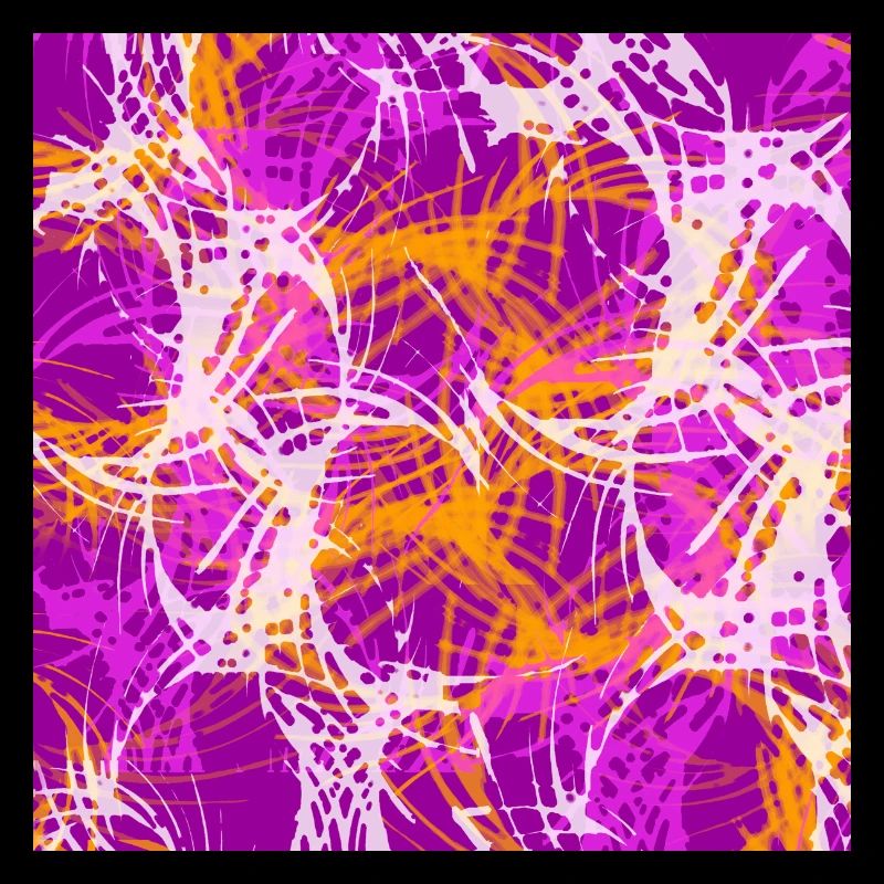 Boucles de couleur abstraites en violet et orange