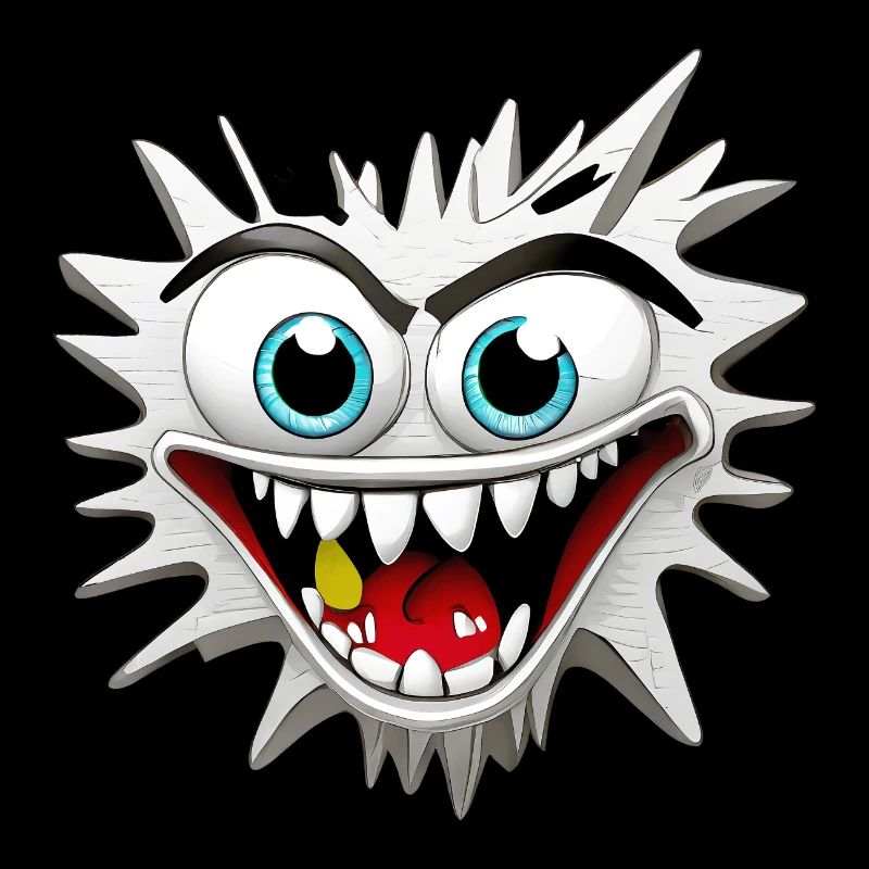 Furchteinflößender und wahnhafter Monsterkopf