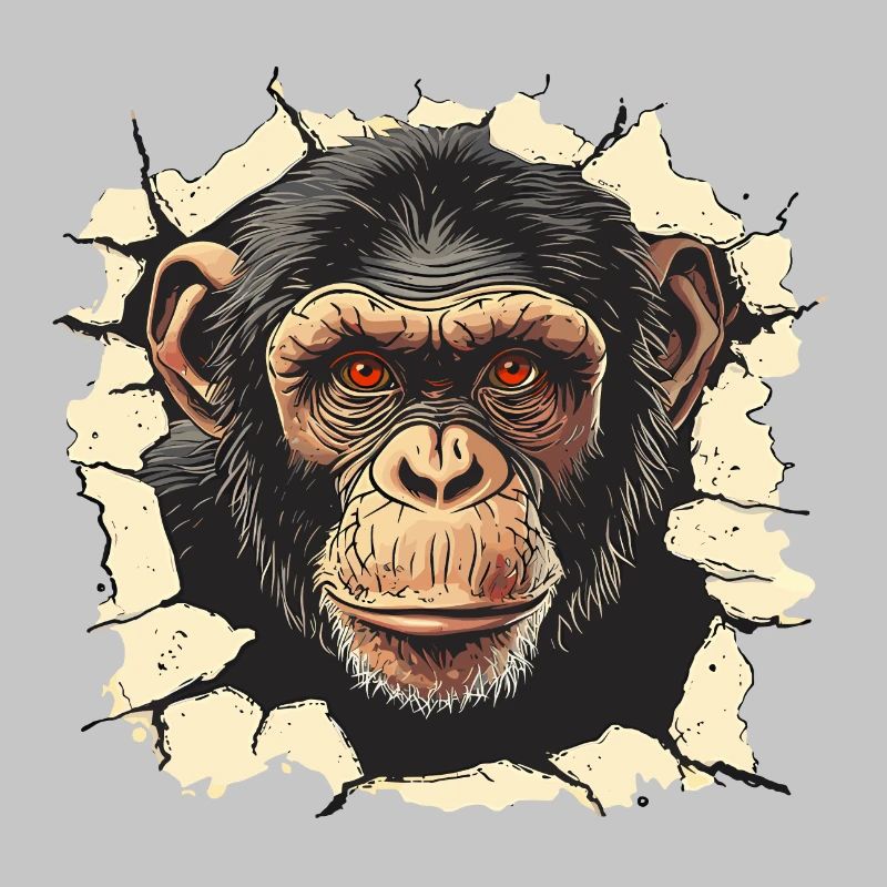 monkey, monkey head, chimpanzee, monkey