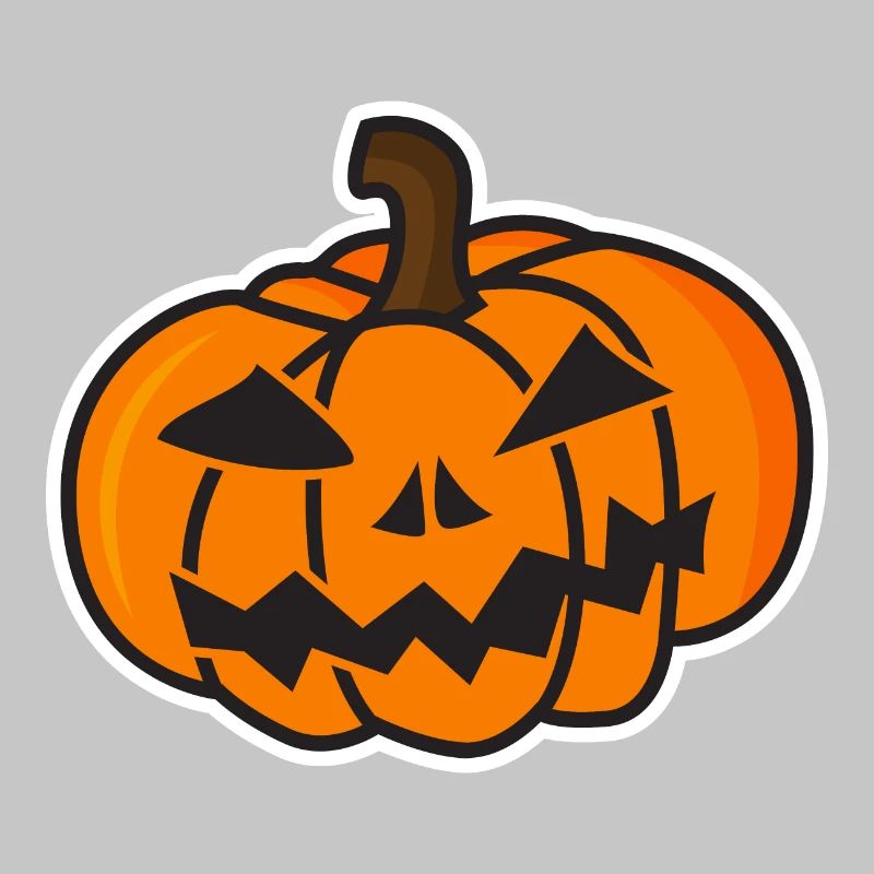 Funny Halloween Pumpkin Mock-up