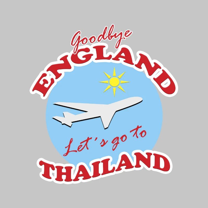 Thaïlande Voyage Adieu Conception d’Avion