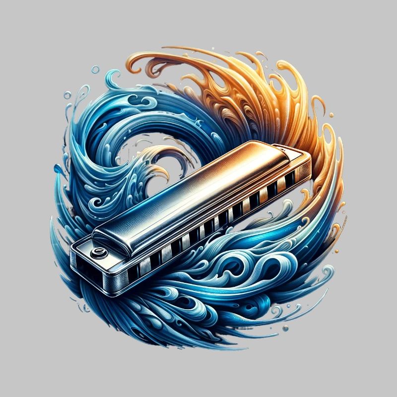Design abstrait d'harmonica