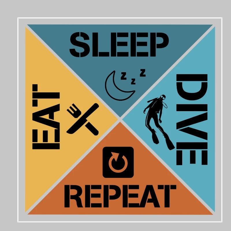 Eat sleep dive repeat