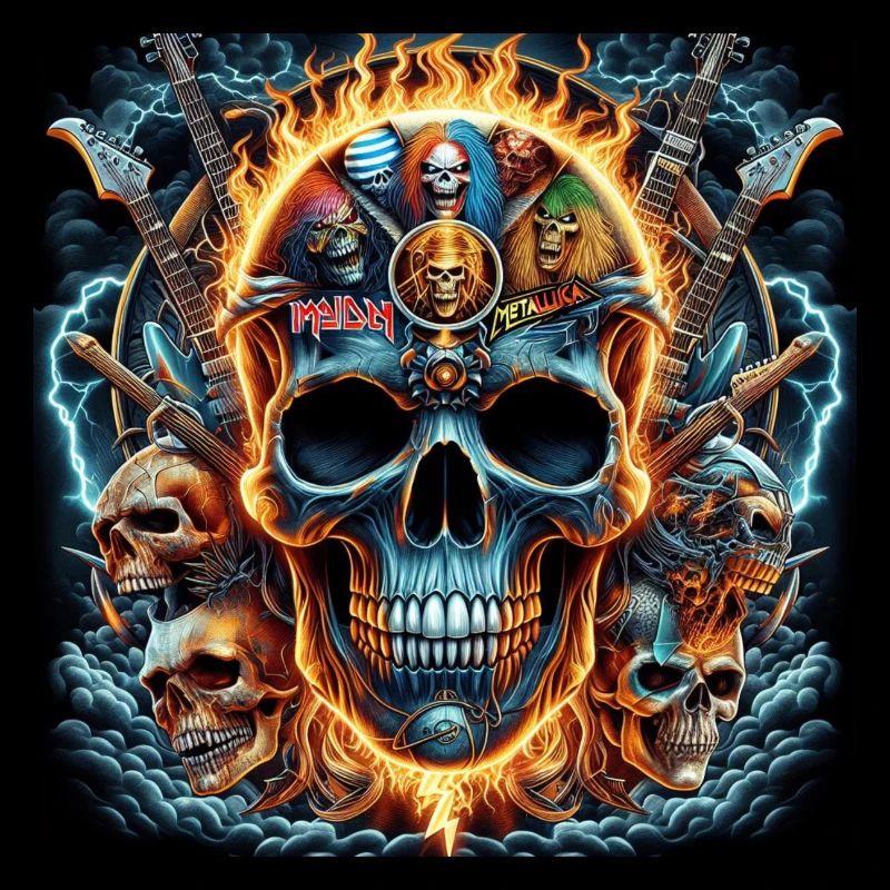 Heavy Metal Schädel