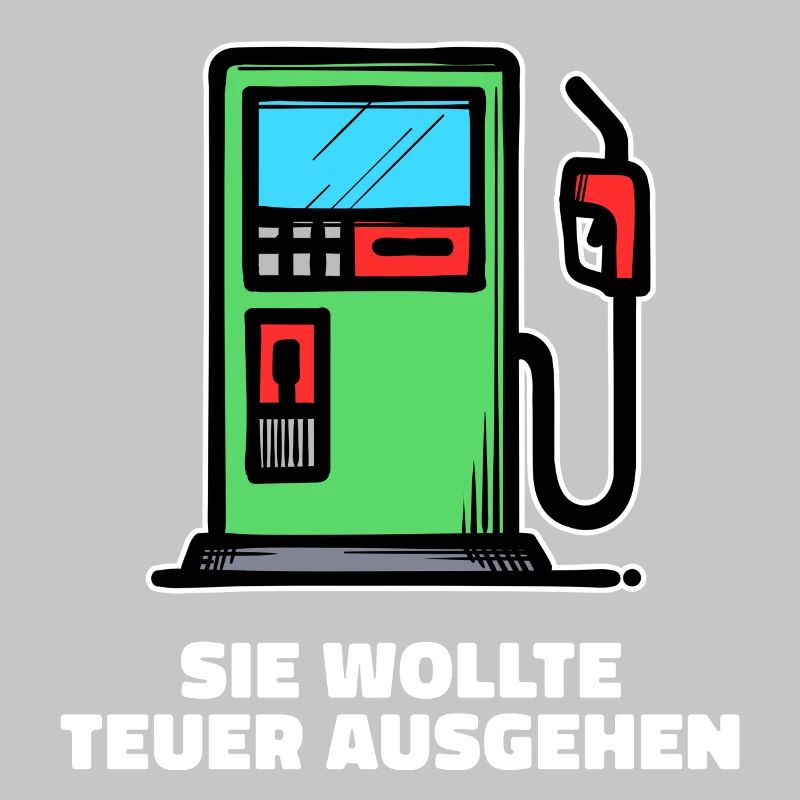 Benzin Diesel Statement Tanken Zapfsäule Strom