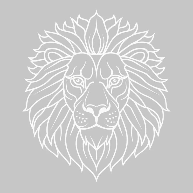 Psychedelic Lion Mandala