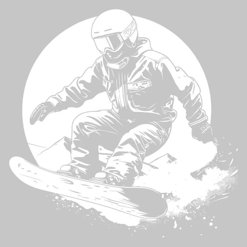 Snowboarder Drawing