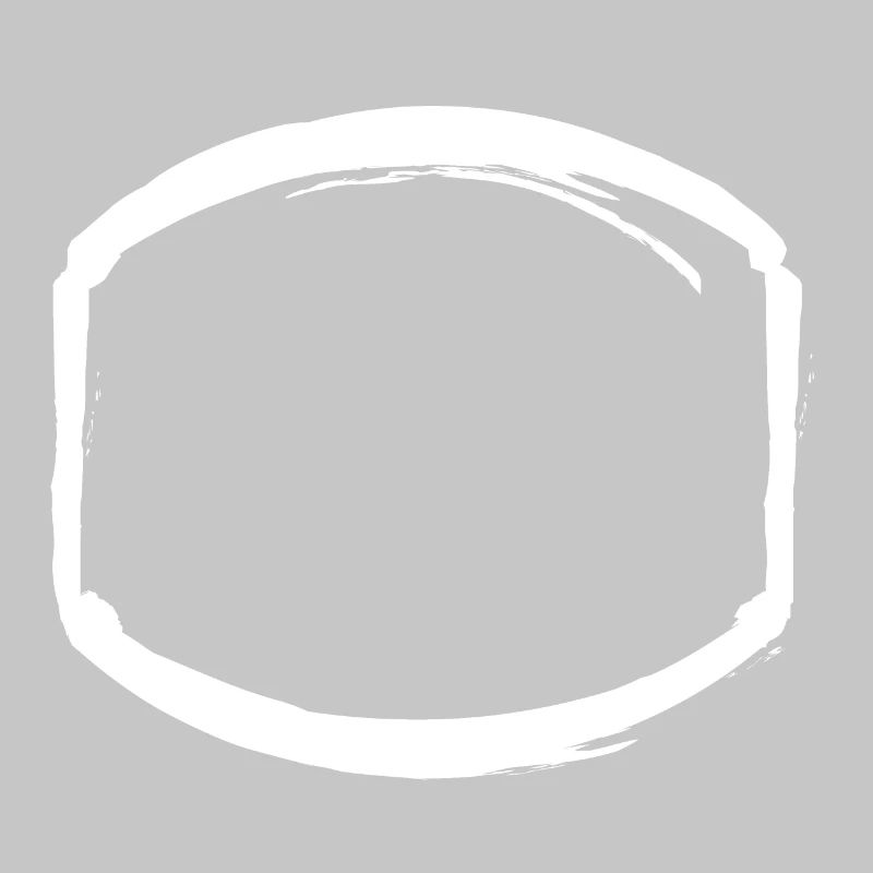 white oval frame