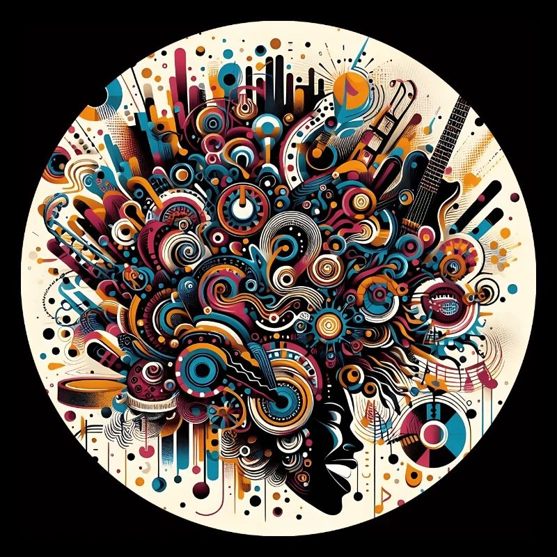Afro Style Abstract Musical Explosion