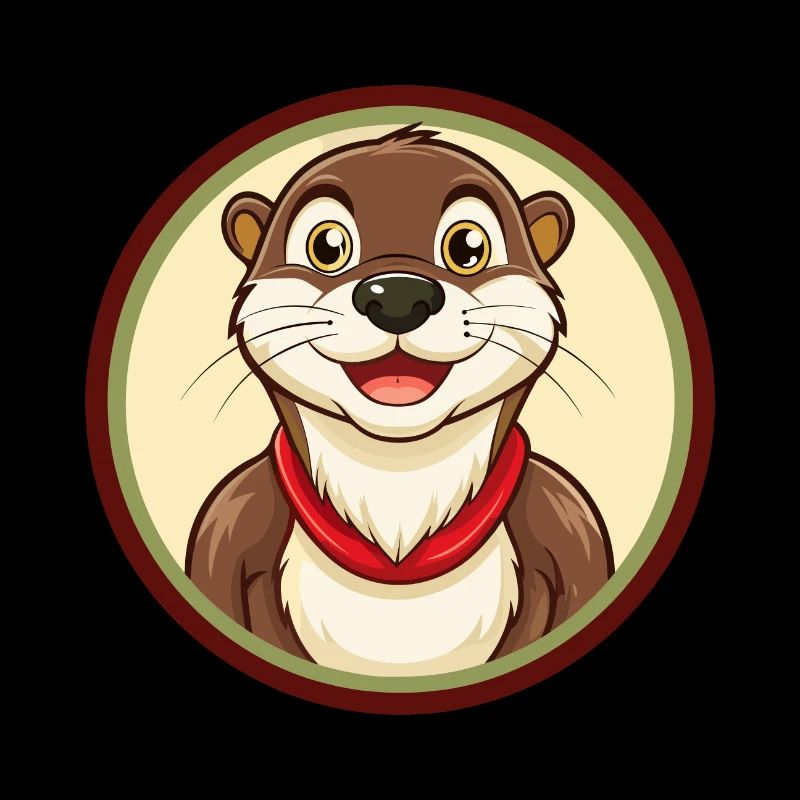 Otter Bunte Kawaii Cartoon Figur Clipart
