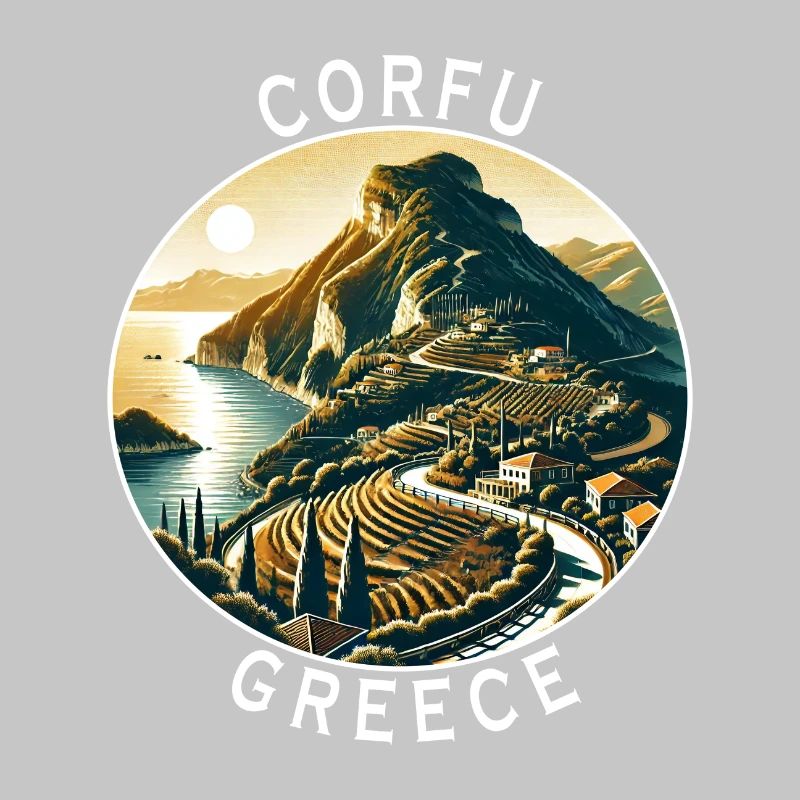 Corfu Greece island design