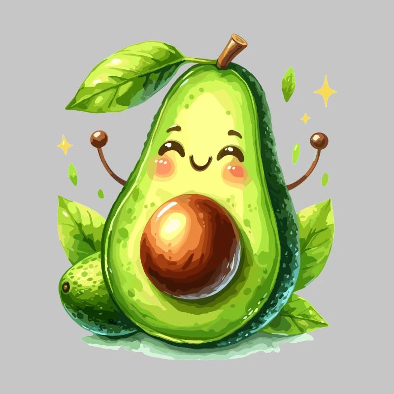Avocado Funny Positive Optimism Gift